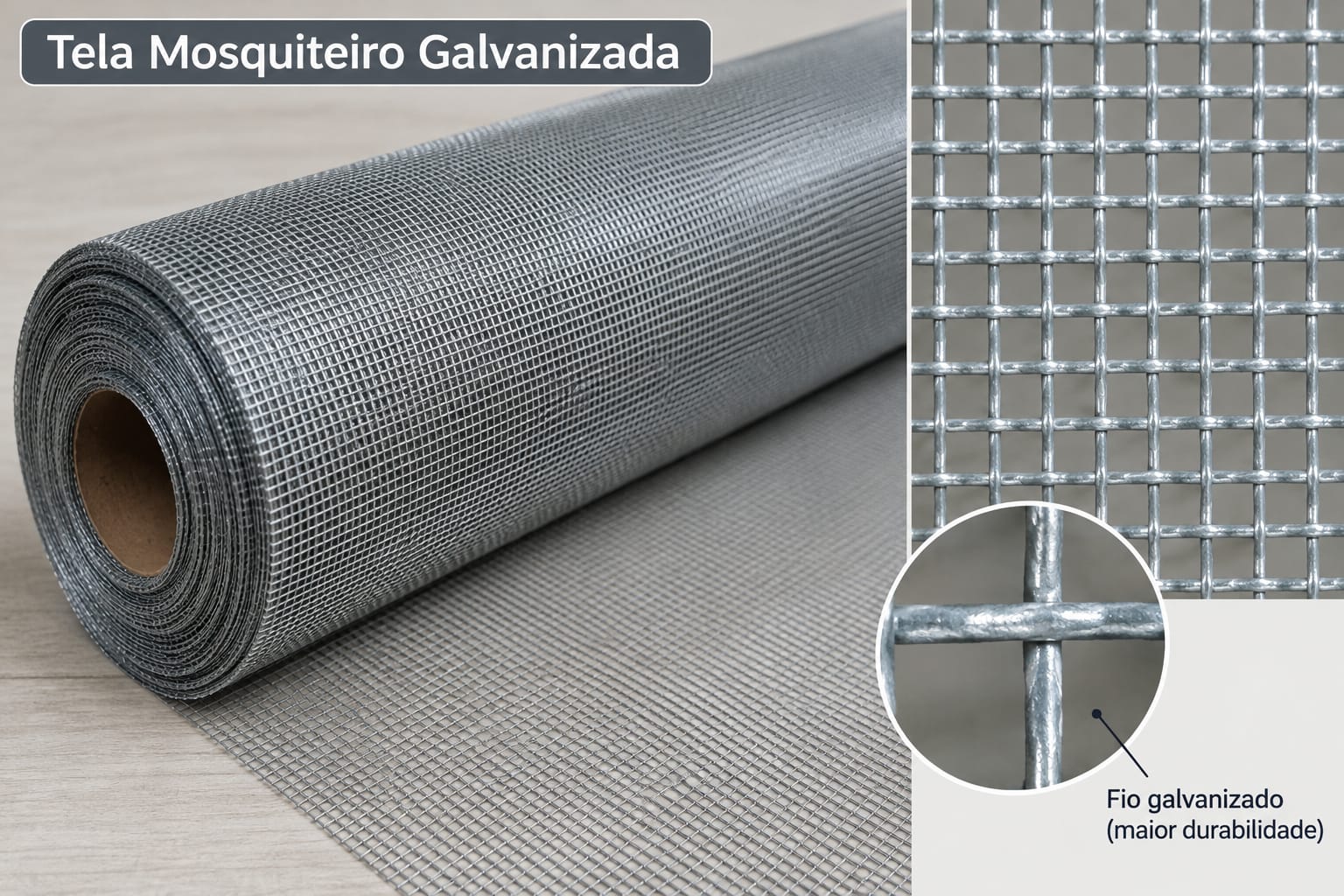 Tela mosqueteiro galvanizada — Casa das Telas, foto 38