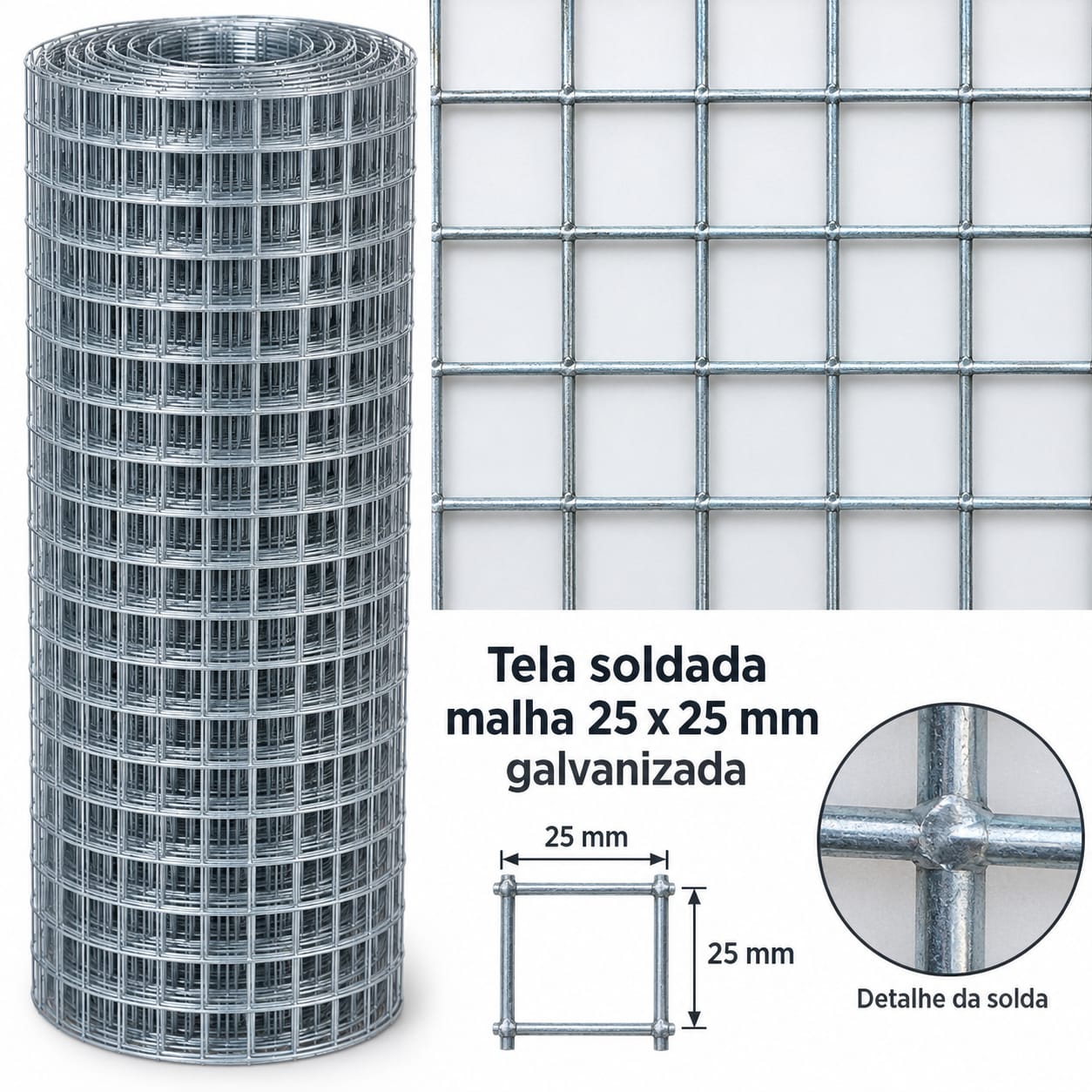 Tela soldada galvanizada — Casa das Telas, foto 47