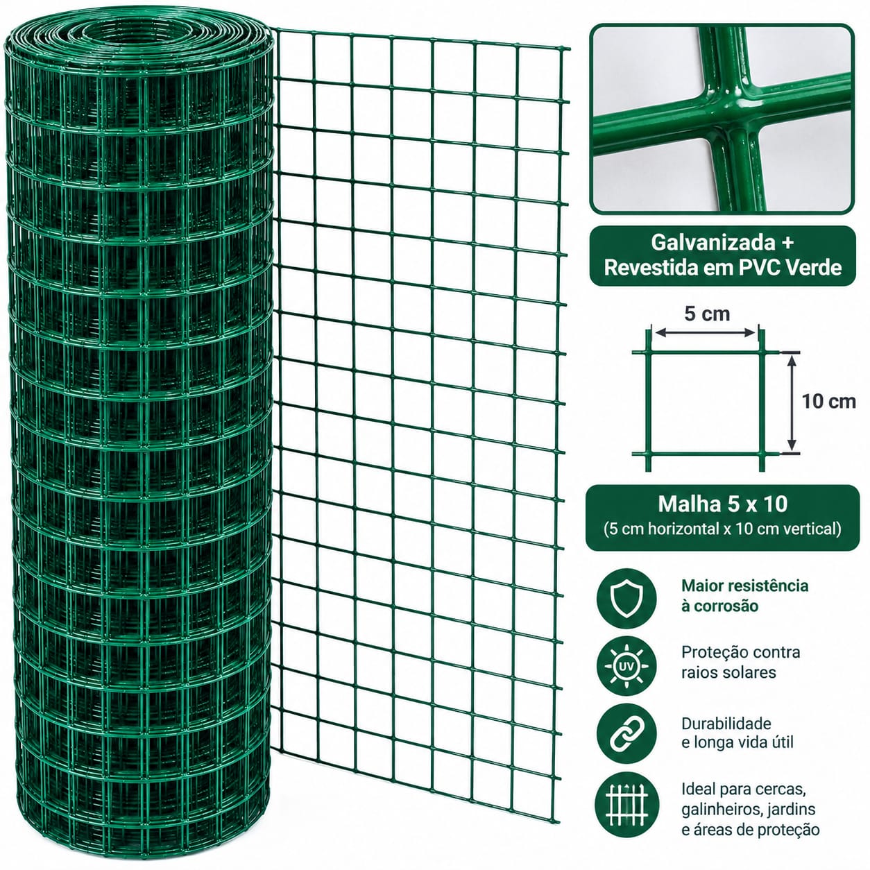 Tela soldada revestida pvc — Casa das Telas, foto 48